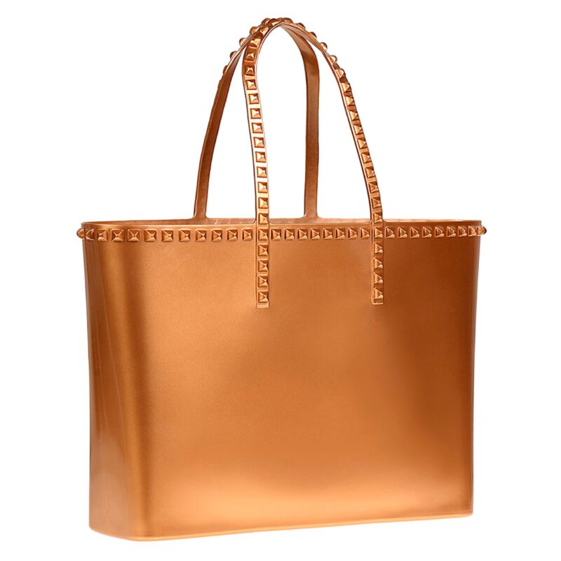 Carmen Sol Angelica Large Tote  - Metallic Jelly. Sustainable Jelly Bags