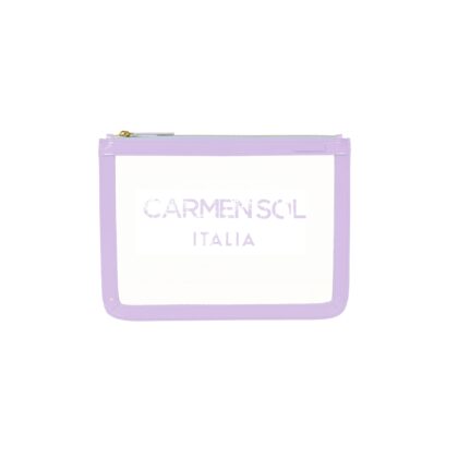Carmen Sol Firenze Clear Pochette. Sustainable Vegan Leather