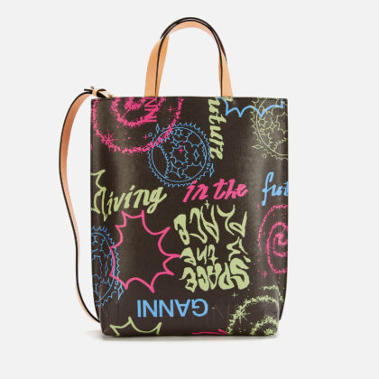Ganni Women's Printed Tote Bag. Sustainable Bags.